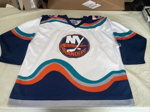 Wave New York Islanders Trikot weiß Starter genäht Herren Xxl Vintage 90s Clean Alt - Bild 1 von 7