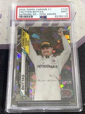 2020 Topps Chrome F1 Sapphire #149 VALTTERI BOTTAS 70th #d 57/70 PSA 9 MINT SP