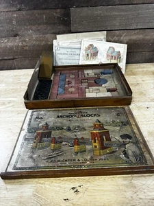 ANTIKER RICHTER'S NR. 5 ANKERKLÖTZE BRÜCKE MIT HOLZBOX & HANDBUCH ANSEHEN WOW! - Bild 1 von 7