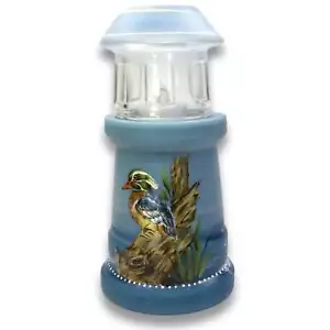 Fenton Gift Shop Art Glass Limited Edition Wood Duck Themed Lighthouse - Picture 1 of 8