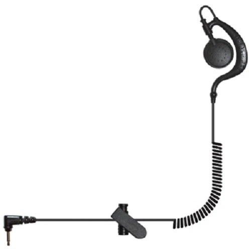 Agent Listen Only Earpiece Long for Two-way Radio 3.5mm jack Adjustable Earloop - Image 1 of 1