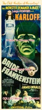 BRIDE OF FRANKENSTEIN 1935 Karloff HORROR = POSTER 3 Sizes 6 Ft / 9 Ft / 10.5 Ft