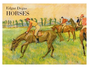Juego de tarjetas de notas en caja pinturas impresionistas de caballos Edgar Degas con sobres - Imagen 1 de 2
