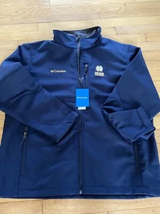 Columbia XM3169 Notre Dame Irish Men's Wind Resistant Softshell Jacket Sz L - Picture 1 of 10