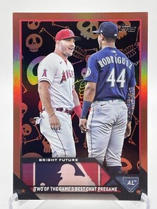 2023 Topps Update Series Mike Trout & Julio Rodriguez Skeleton /50