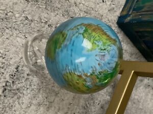 decorative world globe blue