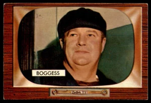 1955 Bowman #297 Dusty Boggess Umpire (corner crease) - Picture 1 of 2