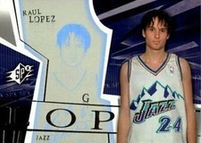 2003-04 SPx #85 Raul Lopez Utah Jazz