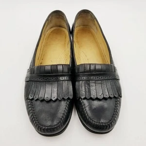 G.H. Bass Tailored Halbschuhe Herren 11 M Schwarz Leder GH Vintage Handarbeit Kiltie - Bild 1 von 16