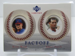 KERRY WOOD/ALBERT PUJOLS 2003 UPPER DECK FACEOFF PARALLEL! CUBS/CARDINALS!