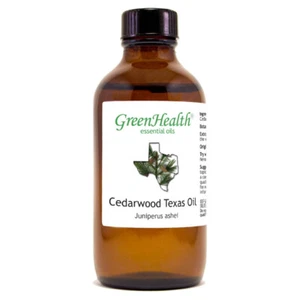 Cedarwood (Texas) Essential Oil - 4 fl oz - Amber Glass Bottle w/ Cap - Picture 1 of 16