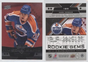 2012 Upper Deck Black Diamond Triple Rookie Gems Ruby /100 Mark Messier #189 HOF