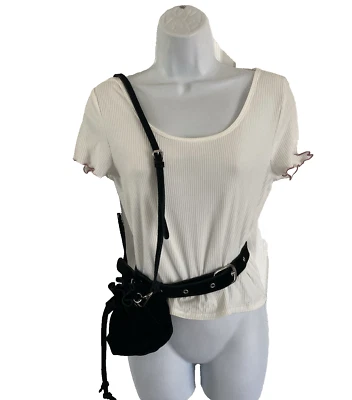 Urban Outfitters замшевая кожа ведро на шнурке сумка через плечо и ремень богемное мешок - Изображение 1 из 4