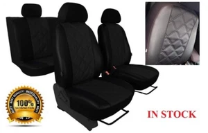 Eco-Leather Tailored Full Set Seat Covers VAUXHALL CORSA D 2006 - 2014 5 DOOR - Picture 1 of 5
