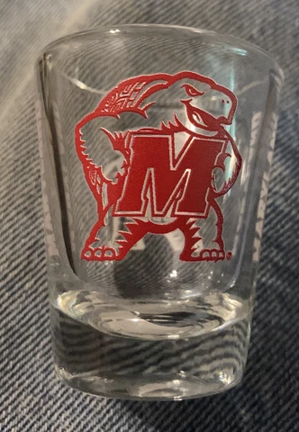 Maryland Terrapins College Logo 2oz. Shot Glass Cover