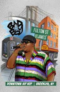 DOWNTOWN HIP HOP BIGGIE SMALLS Karych Comic Art Book FOIL NOTORIOUS B.I.G. W/COA