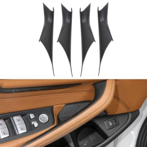 4 Stück Innengriff Türgriff Abdeckung Mattschwarz Für BMW 5er G30 G38 2018-2023 - Picture 1 of 13