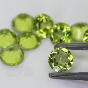 Natural Peridot Gemstone VS 2mm 3mm 4mm 5mm Calibrated Loose Round Faceted Best - Picture 1 of 4