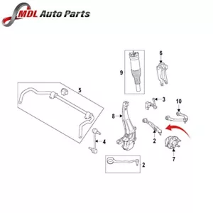 Land Rover Genuine Front Right Rear Lower Control Arm - 602123500 - Picture 1 of 1