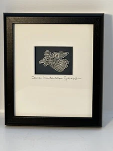 Cynthia Webb Framed Artisan Metal Angel Christmas Shower House Warming Gift - Imagen 1 de 4