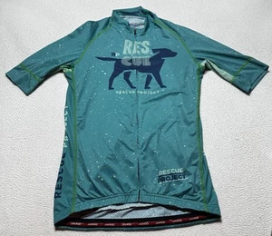 Jakroo Cycling Jersey Men's Size Large Rescue Project Zesty Zip Slim Cut *READ - Picture 1 of 13