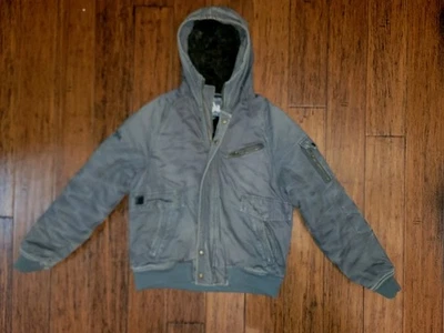 I. Spiewak & Sons Thick Army Green,hooded,thinsulate Aviator Jacket,Lg Womens - Image 1 of 4