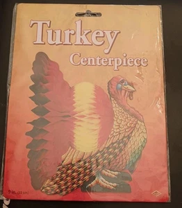Centrotavola Beistle Turchia nido d'ape 9" decorazione Ringraziamento 2000 NOS Taiwan - Foto 1 di 3
