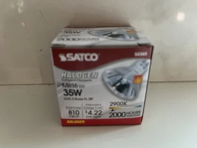 6 Pack Satco S9496 LED 6.5W 50W 12V MR16 2-Pin GU5.3 Silver Flood Bulbs 3000K I2 - Image 1 of 2
