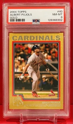 2004 ALBERT PUJOLS TOPPS *ЗОЛОТОЙ #/2004 * PSA 8 #40 StL кардиналы мировой серии год - Изображение 1 из 2