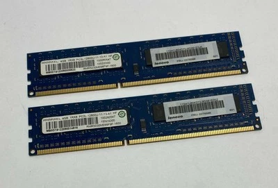 8GB Kit (2 x 4GB) Ramaxel Lenovo 03T6566 PC3L-12800U DDR3 Computer Memory RAM - Image 1 of 4