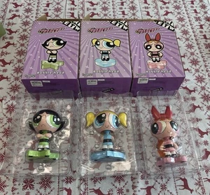 Powerpuff Girls Bobble Head Set (3) / 2000 /Boxed - Warner Bros Store - Picture 1 of 5