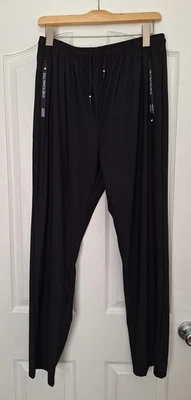 Pantalones deportivos para hombre ropa deportiva W32× L 29 pantalones elásticos negros seda hielo  Foto 1 de 4