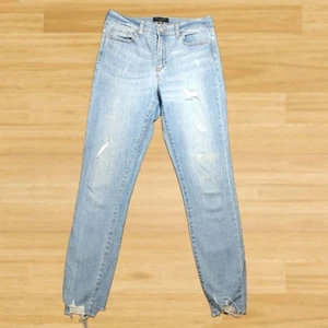 Banana Republic 29" Jeans Caol Gorma le hArd-Ardú Agus Stróicthe Mná Méid 6/28 - Picture 1 of 13