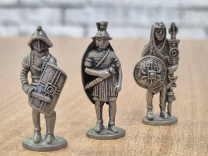 WESTAIR METAL MINI ROMAN MILITARY FIGURE BUNDLE 3X PEWTER 4CM SOLIDER MODELS - Picture 1 of 5