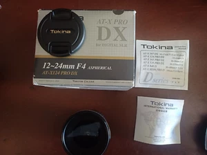 Tokina atx pro dx 12/24 f4 aspherial Canon con paraluce e filtro uv usato ottim - Foto 1 di 6
