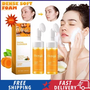 2PCS Turmeric Cleanser Brightening Foaming Face Wash- Turmeric Kojic Acid - Picture 1 of 10