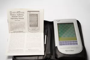 Excalibur Deluxe Talking Touch Chess game Electronic Travel Model 404D + Stylus - Picture 1 of 6