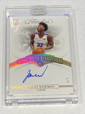 2020 Flawless Collegiate Rookie Gem Signature James Wiseman 3/5