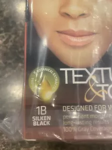 Clairol Textures & Tones Permanent Hair Color - 1B Silken Black New - Picture 1 of 2