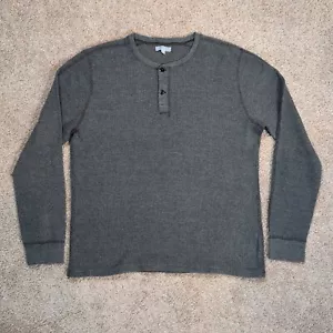 Camisa Henley Térmica Wallace & Barnes J Crew Gris F7052 Manga Larga Para Hombre XL - Imagen 1 de 11