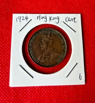 1924 HONG KONG ONE CENT COIN - NICE WORLD COIN !!! - Image 1 of 2