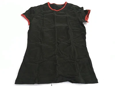 HOM t-shirt uomo mezza manica nero profili rossi mod RUNNER WH02 67% cotone  - Imagen 1 de 4