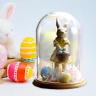 Posąg królika Kreskówka Desktop Sztuka Zwierzę Rzeźba do domu Wielkanoc Gospodarstwo