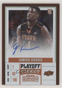 2017 Panini Contenders Draft Picks Playoff Ticket /15 Jawun Evans Rookie Auto RC
