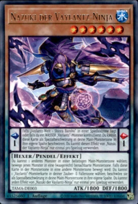 Yugioh TAMA-DE003 Nazuki Der Vaylantz Ninja Rare B3116 - Bild 1 von 2