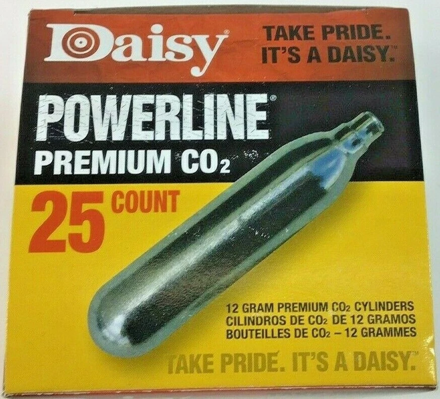 Daisy Powerline 12 Gram Premium Co2 25 Count Cylinders