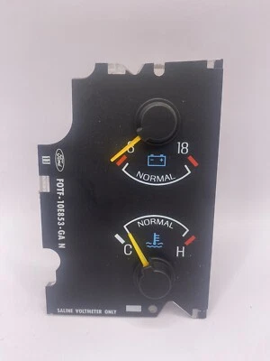 Medidor de voltaje y temperatura 87-91 OEM Ford F150 F250 F350 Bronco   Foto 1 de 4