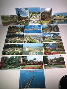 LOT of 18 Vintage FLORIDA postcards UNPOSTED Clearwater Ringling Cypress Gardens - Bild 1 von 12