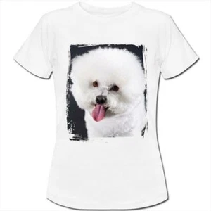 Bichon Frise Hund Damen Freund Passform T-Shirt - Bild 1 von 4