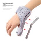 Grey Black Wrist Hand Support Aluminum Alloy Wrap Protector